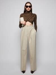 fendi brown organzine top